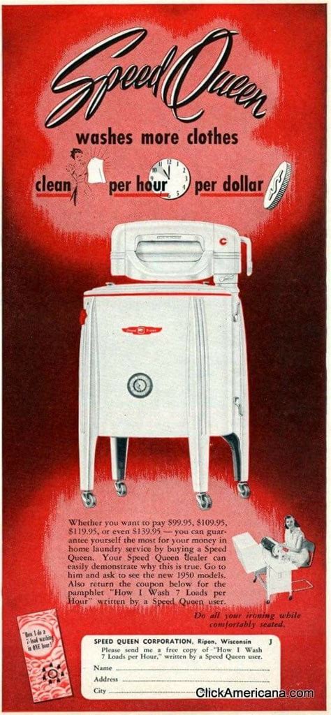 speed queen washing machine washing machines vintage advertisements vintage ads vintage