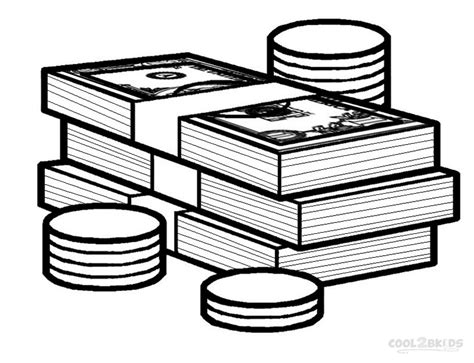 printable money coloring pages  kids coolbkids