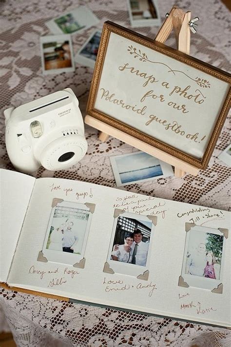 wedding guest book sign  ideas   table