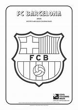 Coloring Barcelona Pages Soccer Fc Logo Logos Cool Football Color Barca Clubs Bookmarks Colouring Kids Team Teams Club Print Sheets sketch template