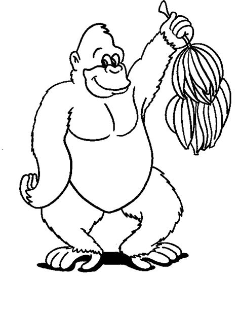 monkey coloring pages coloringpagescom