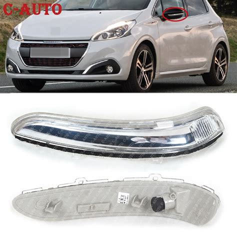 Mirror Indicator Turn Signal Left Fit For Peugeot 208 2012 2017 Low