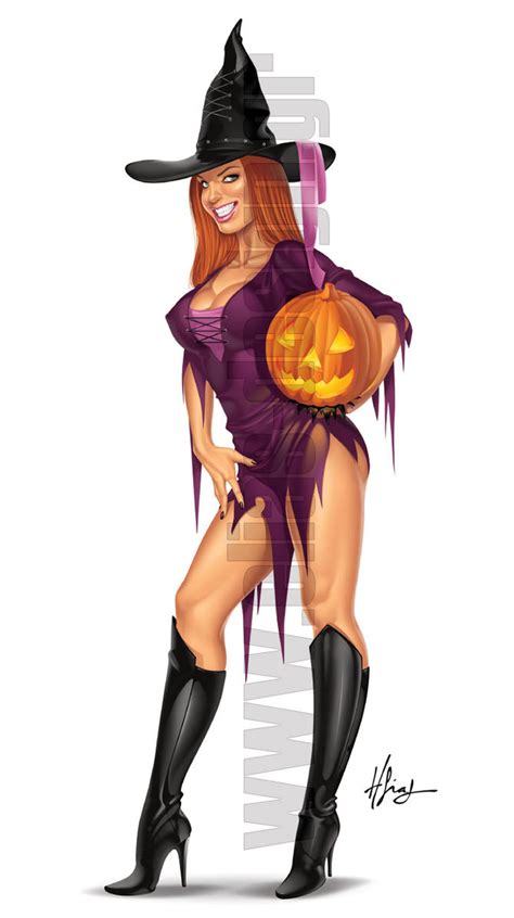 Halloween Girl Pinup By Elias Chatzoudis On Deviantart