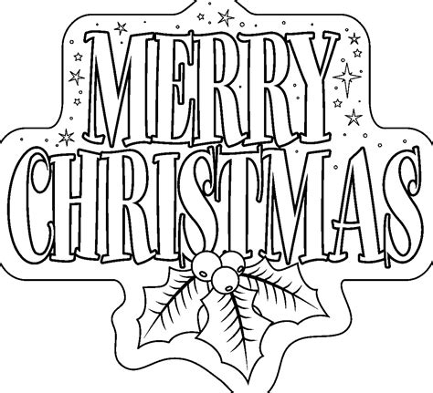 merry christmas kids coloring pages