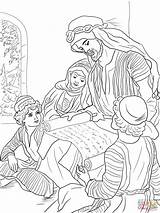 Bible Profeta Oseas Hosea Prophet Hijos Biblia Ninos Reads Leyendo Sus Profetas Supercoloring Ausmalbilder Bibel Prophets Ausmalen sketch template