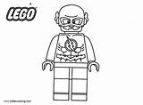 Lego Flash Coloring Pages Superhero Printable Kids Color Adults Print sketch template