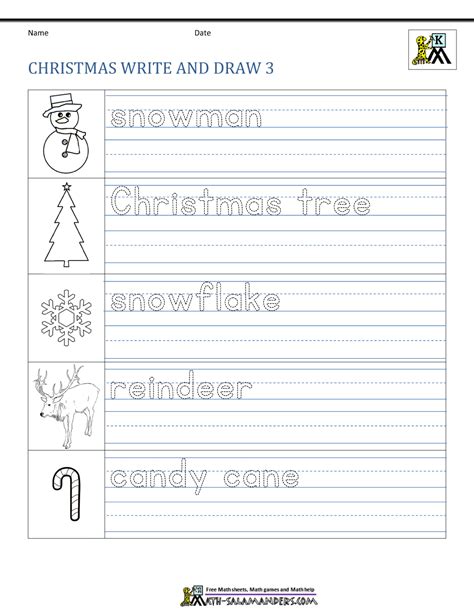 christmas worksheets  kids