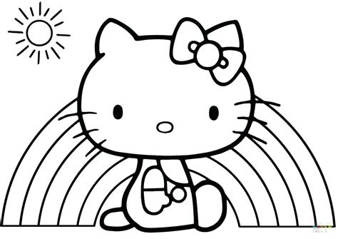 printable kitty coloring pages  getdrawings