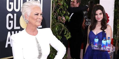 Jamie Lee Curtis Was Not A Fan Of Fiji Water Girl At The 2019 Golden