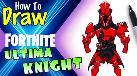 draw ultima knight fortnite  easy drawings dibujos