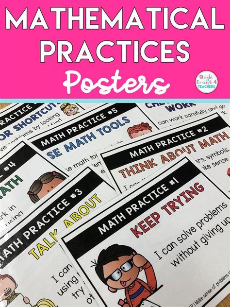 set  mathematical practices posters  written