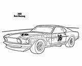 Mustang Coloring Ford Pages Car 1969 Boss Cars Color Drawing Kids Colouring Ausmalen Ausmalbilder Mustangs Tekening Printable Adult Print Mario sketch template