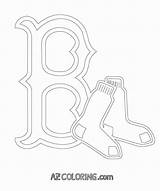 Coloring Boston Red Pages Celtics Sox Dodgers Logo Angeles Los Color Sheets Printable Getcolorings Comments sketch template