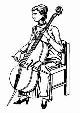Cello Coloring Clip Edupics Cliparts Pages Getcolorings Use Terms sketch template
