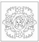 Mandala Caramel sketch template