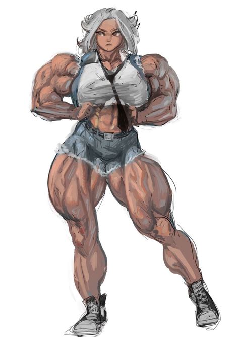 Pin By Barry Morris On Muscle Girl Art Female Muscle Growth Muscular