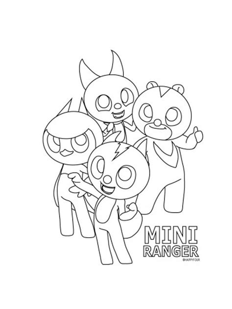 miniforce coloring pages coloring home
