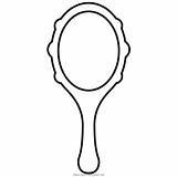 Mirror Hand Template Coloring Pages Clipart sketch template