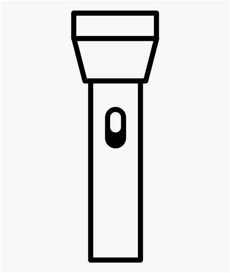 flashlight coloring page  transparent clipart clipartkey