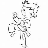 Karate Kids Coloring Pages Drawing Embroidery Designs Kid Para Colorear Desenhos Colorir Boy Colouring Stamps Bogg Color Dibujos Sports Party sketch template