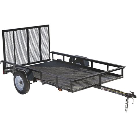 carry  trailer ft  ft steel mesh floor utility trailer  rear gateramp  lb