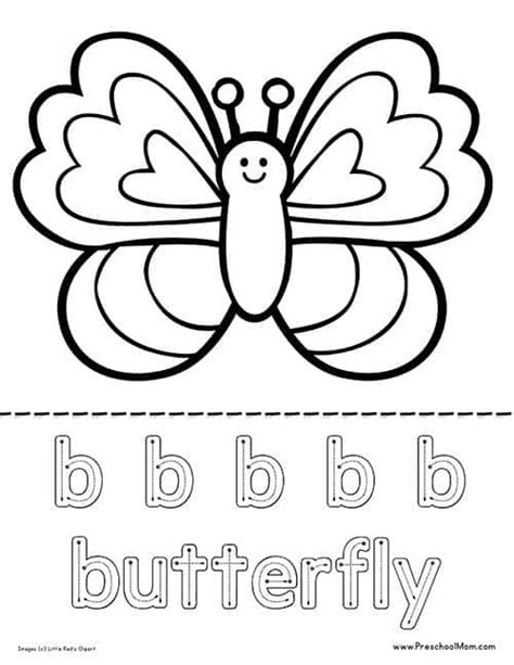 butterfly printables  kindergarten  coloring pages