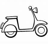 Vespa Coloring Pages Coloringcrew Scooter Drawing Electric Color Disegno Da Colorear Easy Vehicles Kids Di Scooters Drawings Template Coloriage Visit sketch template
