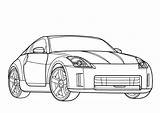 Nissan Coloring Pages Cars 350z Drawing Gtr Car Printable Nissangtr Remote Print Colouring Control Color Gt Sports Race Kids Template sketch template