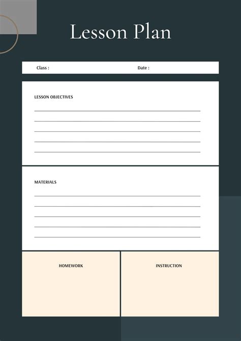 learning focused lesson plan template shireejunior