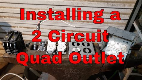 installing   circuit quad outlet youtube