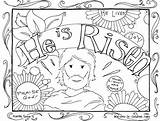 Coloring Risen He Easter Printable Pdf Children Sheet Pages Jpeg Higher Resolution Ve Also Available Made sketch template