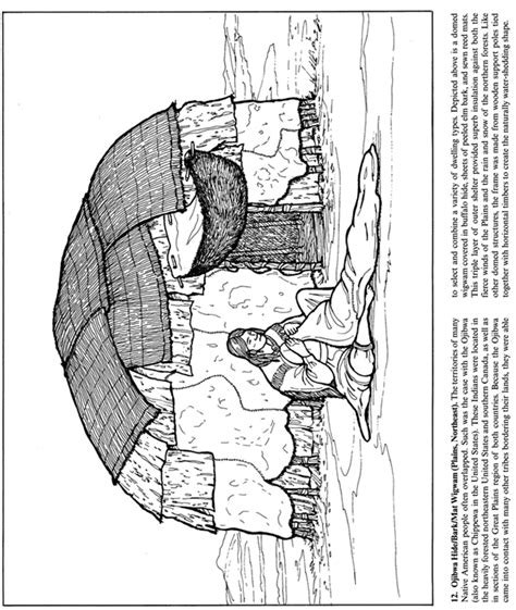 dover publications native american longhouse native american symbols coloring pages