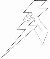 Lightning Bolt Pages Coloring Printable Lighting Hand Drawn Drawing Easy Holding Clip Colouring Cliparts Clipart Lightening Drawings Logo Library Color sketch template