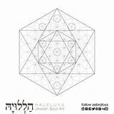 Kabbalah Octahedrons sketch template