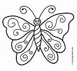 Butterfly Colouring Butterflies Mewarnai 4kids Kleurplaat Pelangi sketch template