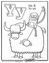 Letter Coloring Yak Color Pages Activity Yo Sheets Alphabet Activities Story Storybots Bots Today Preschool Crafts Worksheets Kids Worksheet Choose sketch template