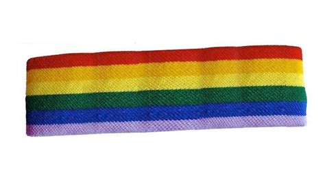 gay pride rainbow cloth stretchy hair headband sweatband lgbt gay