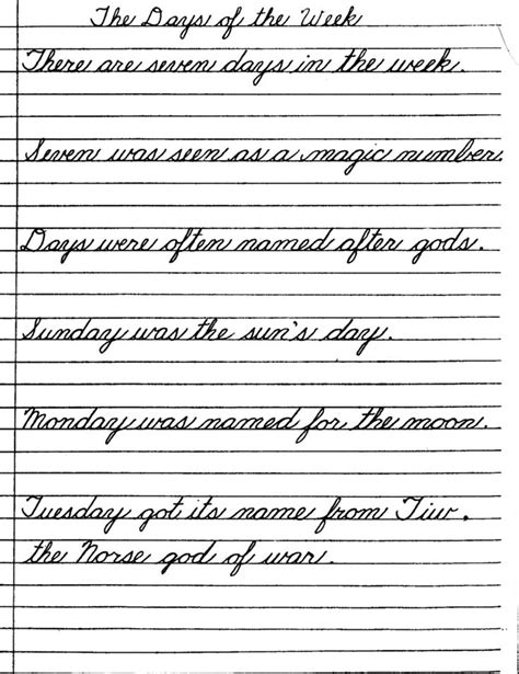 handwriting sentences page  cursive writing practice sheets cursive