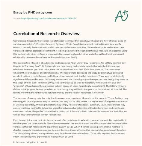 correlational research overview phdessaycom