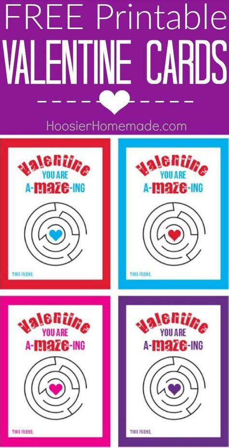 valentines day cards  print  fun printable cards  perfect