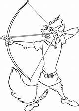 Robin Hood Coloring Pages Aim Target Color Kids Print sketch template