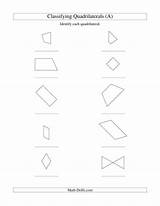 Quadrilaterals Classifying Rotation Trapezoids Rhombuses Undefined Squares Parallelograms Rectangles Classify Drills sketch template