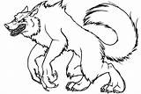 Werewolf Coloring Wolf Outline Pages Were Cliparts Printable Nk Werewolves Print Color Popular sketch template