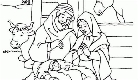 birth  jesus coloring page  getcoloringscom  printable