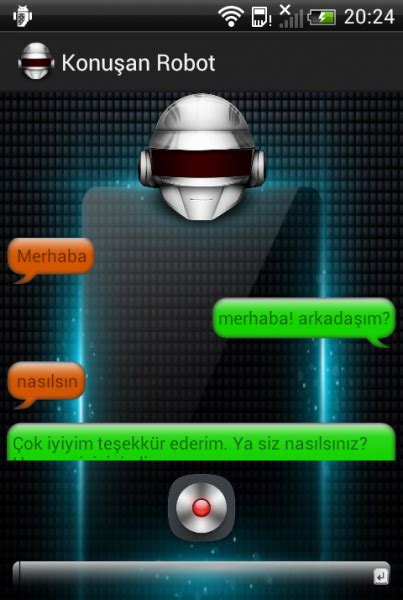 konuşan robot sanal arkadaş İndir android gezginler mobil