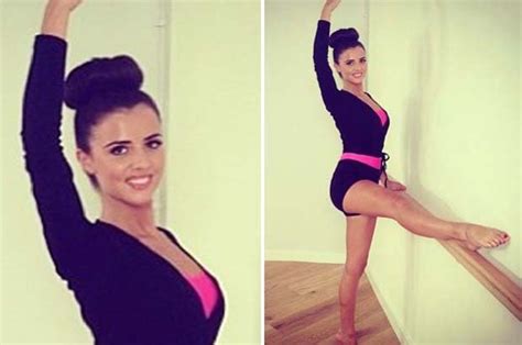 bendy ballet babe lucy mecklenburgh gets flexible with legs akimbo in shorts daily star