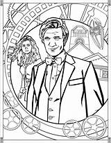 Doctor Coloring Who Pages Tv Eleventh Printables Printable Tardis Shows Show Smith Adult Matt Adults Mad Kids Dr Wobbly Fun sketch template