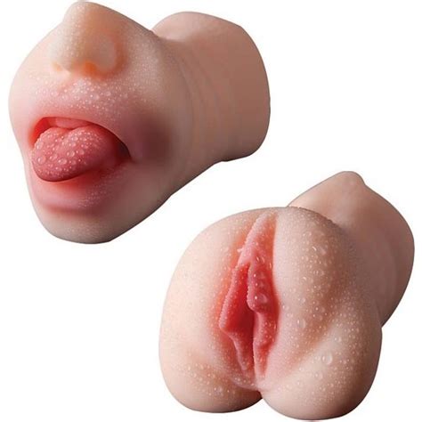Man Eater Pussy Mouth Dual Entry Masturbator Sex Toys At