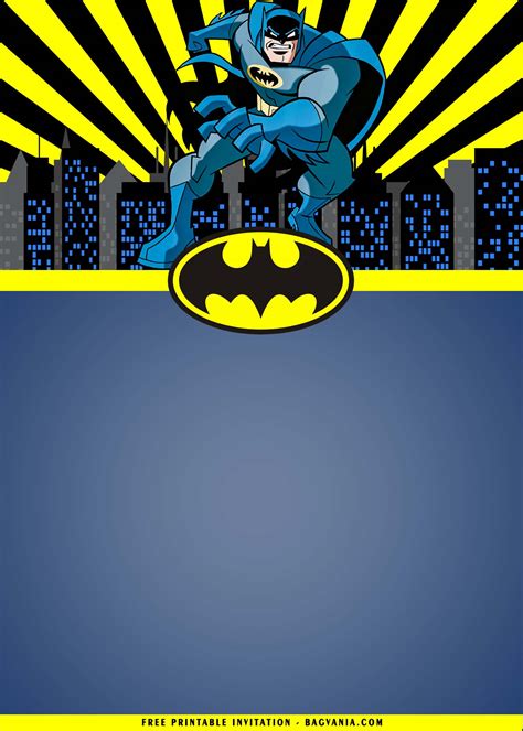 batman invitation template