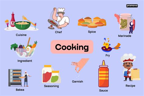 essential vocabulary  verbs  cooking food
